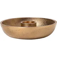 Ferm Living Bowl Single Kandelaar Ø10 Cm - Kaarshouders Messing Brass - 1104264505