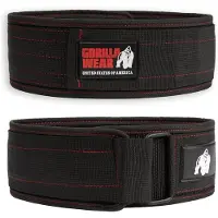Gorilla wear Halterriem - 4 Inch Nylon Lifting Belt - Zwart - L/XL