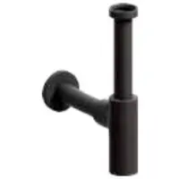 Clou InBe Design Wastafelsifon Type 1 Rond Mat Zwart - Messing - 8717462010516 - Wastafels, Sifons