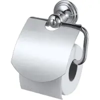 Haceka Allure toiletrolhouder met klep chroom