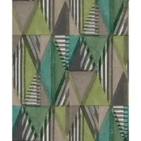 Dutch Wallcoverings Nomad Nambak groen/zwart/multi - A51102