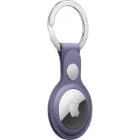 Apple AirTag Leren Sleutelhanger Wisteria Paars
