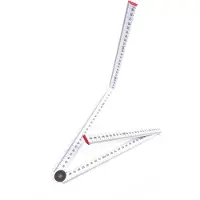Benson Inklapbare duimstok - 1 meter - 4-delig - metrische schaal - plastic