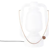 QAZQA Stormlamp - 51cm - IP44 - Wit - Buitenlamp - Design - Large - Kunstof