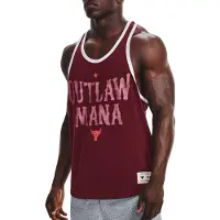 Under Armour x Project Rock Outlaw Mana Heren Burgundy Tank Top
