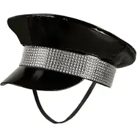 Boland - Pet Black rock Zwart - 59 - Volwassenen - Unisex - Glitter and Glamour - Festival