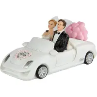Folat Hochzeitsfigur Paar in Cabriolet