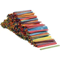 Creativ Light houten Constructiestokjes 11,5 cm multicolor 1000 stuks