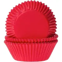 Cake Supplies Cupcake vormpjes - Dieprood - 50 stuks - 50x33mm