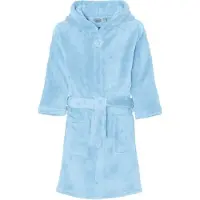 Playshoes badstof badjas lichtblauw Meisjes Polyester Capuchon Effen - maat 110/116