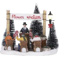 Luville - Flower auction battery operated - Kersthuisjes & Kerstdorpen