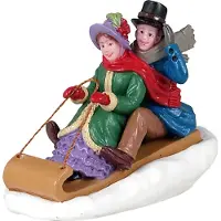 Lemax Caddington Village Kerstdorpminiatuur Victorian Toboggan Ride (Victoriaans Sleerit) 7,5 X 4 X 6,5 Cm