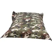 Whoober rechthoek zitzak "St. Tropez" M outdoor camouflage - Wasbaar - Geschikt voor buiten