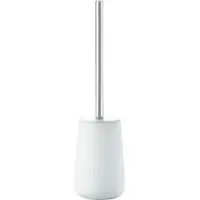 Zone Nova Toiletborstel met Houder - WC Borstel Vrijstaand - Toilet & Badkamer Accessoires - Porselein - 37 x 10,3 cm - Wit
