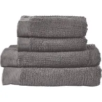 Zone Denmark Handdoekenset Towels Classic Grey (Set van 4)