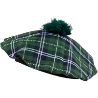 Boland - Baret Mrs Tartan groen Groen - Één maat - Volwassenen - Unisex - Landen