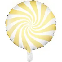 Partyxplosion Folie ballon Candy - 45cm Pastel Geel - Partydeco
