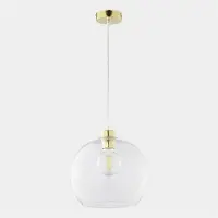 TK Lighting Glazen hanglamp Cubus, dimbaar, helder / transparant, Woon-/ Eetkamer, Glas, Modern, hanglamp