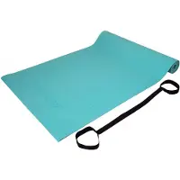 Tunturi PVC Yogamat - Fitnessmat 4mm dik - Turquoise - Incl. gratis fitness app