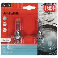 Carpoint Superwhite Halogeen H7 12V 55W 2 st- Helder Licht - Eenvoudige Installatie - Universeel Geschikt