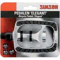 Simson Aluminium fiets pedalen - antislip en reflectoren - voor stads- en E-bikes