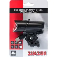 Simson Future Koplamp - 30 LUX LED oplaadbaar - USB - voor fiets