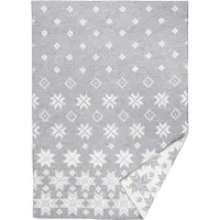 Klippan - SNOWFALL - GRIJS - PLAID - 130X180