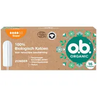 O.B. 3x o.b. Organic Cotton Super Tampons 16 stuks