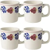 Boerenbont beker (set van 4)