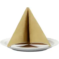 Packlinq Servetten, afm 40x40 cm, 60 gr, goud, 20 stuk/ 1 doos