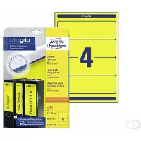 Avery Zweckform AVERY doelmap Etiketten, breed, geel, 80 stuks, breed, geel, 80 stuks