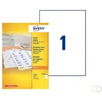 Avery Kopieeretiketten 210 x 297 mm, wit, Kopieerapparaat, permanent klevend DP001-100