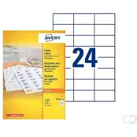 Avery Etiket DP247-100 70x37mm wit 2400 etiketten