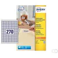 Avery Zweckform Avery L4730REV-25 afneembare etiketten ft 17,8 x 10 mm (b x h), 6.750 etiketten, wit