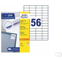Avery ultragrip Universele etiketten 3668 Permanent klevend A4 Wit 52,5 x 21,2 mm 100 Vellen à 56 Etiketten