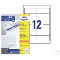Avery Zweckform AVERY ultragrip Universele etiketten 3659-200 Permanent klevend A4 Wit 97 x 42,3 mm 220 Vellen à 12 Etiketten