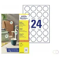 Avery Ronde etiketten diameter 40 mm wit 2.400 stuks