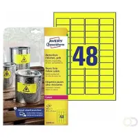 Avery Zweckform L6103-20 weerbestendige etiketten A4 45,7 x 21,2 mm geel (960 etiketten)