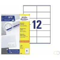 Avery Zweckform Etiket Avery 3424 105x48mm wit 1200 stuks