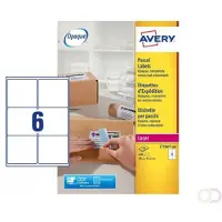 Avery L7166B-100 BlockOut verzendetiketten A4 99,1 x 93,1 mm wit (600 etiketten)