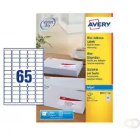 Avery Etiket J8651-100 38.1x21.2mm wit 6500 stuks