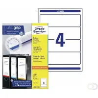 Avery Ordnerrugetiketten, wit, 192,0 x 59,0 mm, permanent klevend
