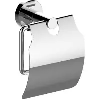 Sapho X-Round toiletrolhouder met klep chroom