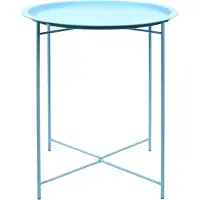 Esschert Design tuinbijzettafel 52,2 x 46 cm staal blauw