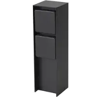 Lybardo Buitenstopcontact op zuil | IP44 waterdicht | 2 stopcontacten | Mat zwart