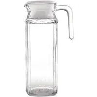 Olympia Glazen Schenkkan met Deksel, 1 liter (6 stuks)