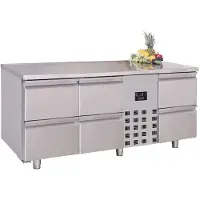 CombiSteel 700 KOELWERKBANK COMBISTEEL, 6 LADEN MONOBLOCK, 130(B)x70(D)x85(H)cm, 230V/120W