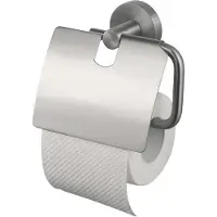 Haceka Toiletrolhouder Kosmos - Staal - Met Klep - Rvs Look