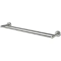 Haceka Kosmos dubbele handdoekhouder 60cm RVS-look