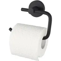 Haceka Kosmos toiletrolhouder zonder klep zwart mat